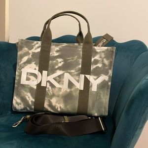 DKNY tie die tote crossbody